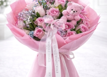 Bukiet różowy obłok