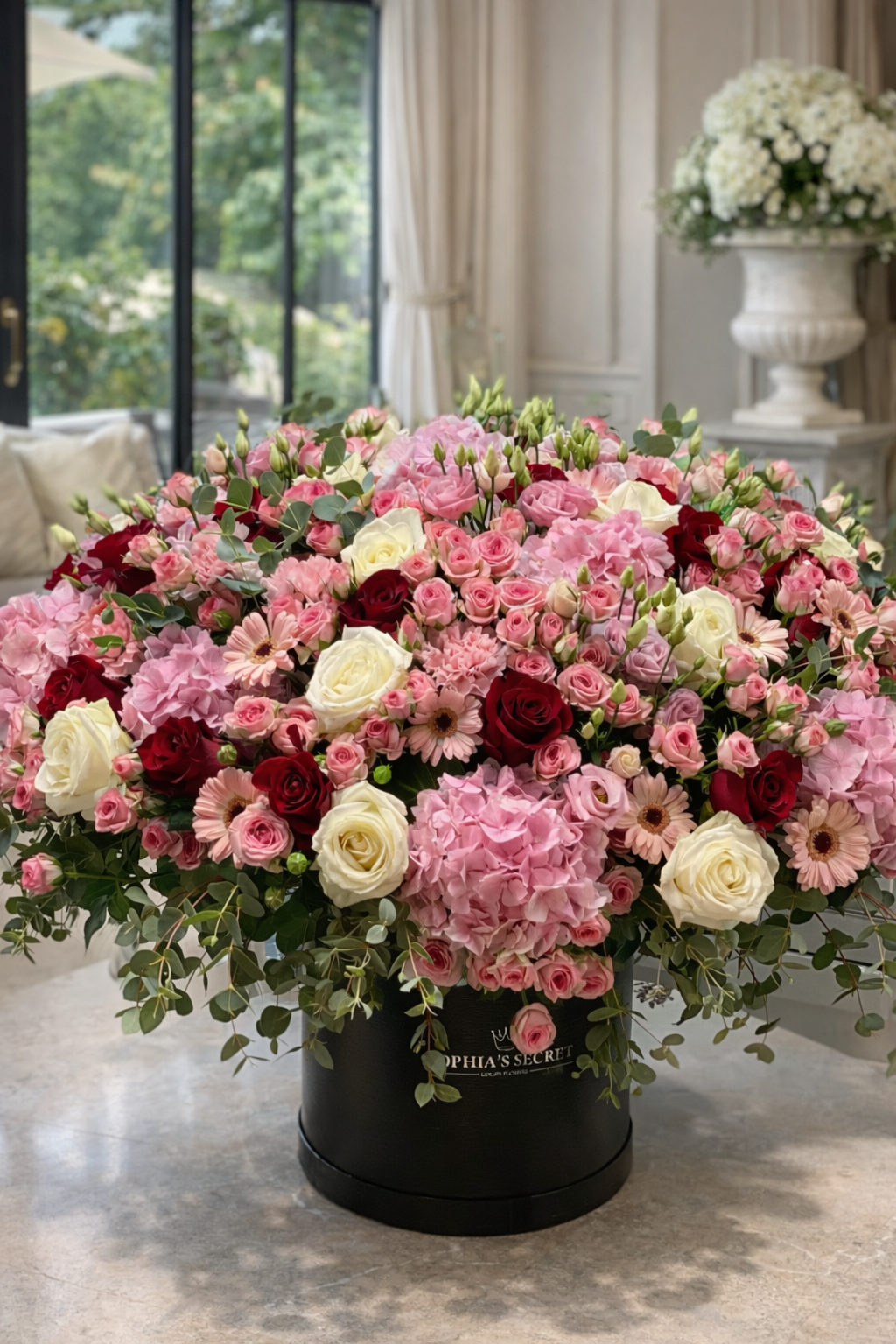 Królewski Flowerbox pastelowych kwiatów