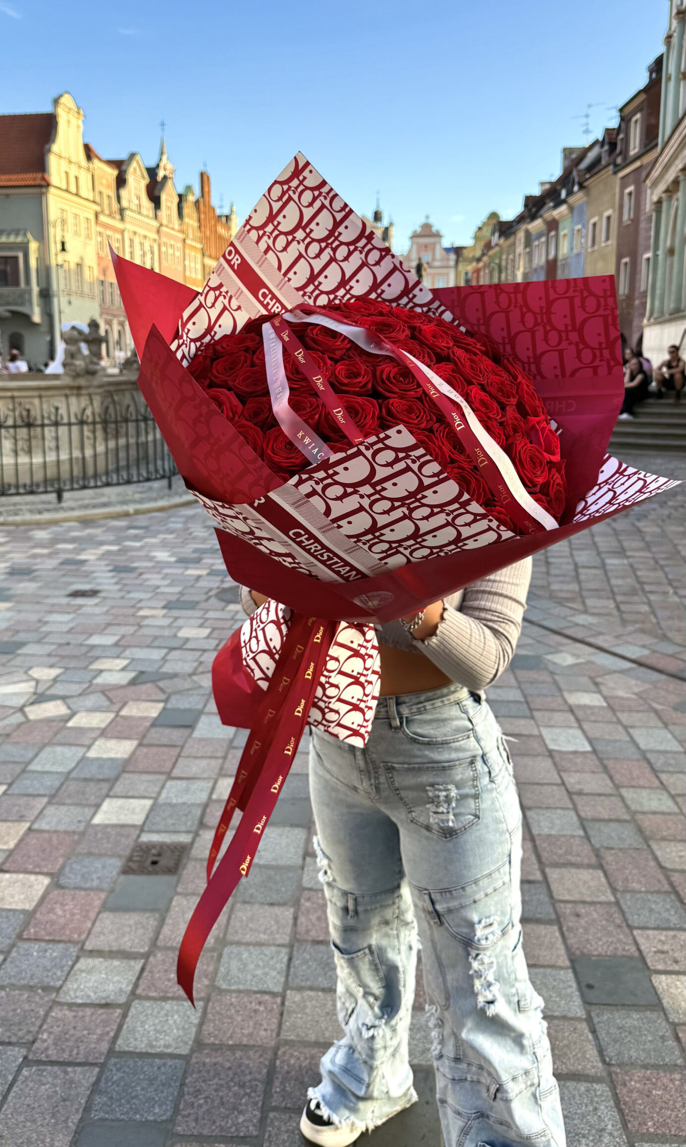 Bukiet róż Dior